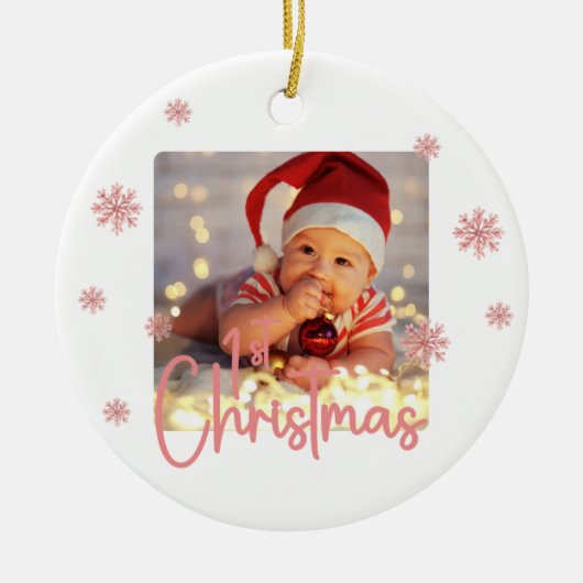 Ceramic Ornament Babys First Christmas Baby (Vorne)