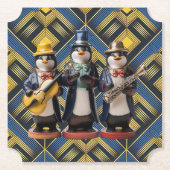 Ceramic Penguin Band Coaster Untersetzer (Vorderseite)