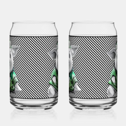 Ceramic Piggy Glass Dosenglas (Links)