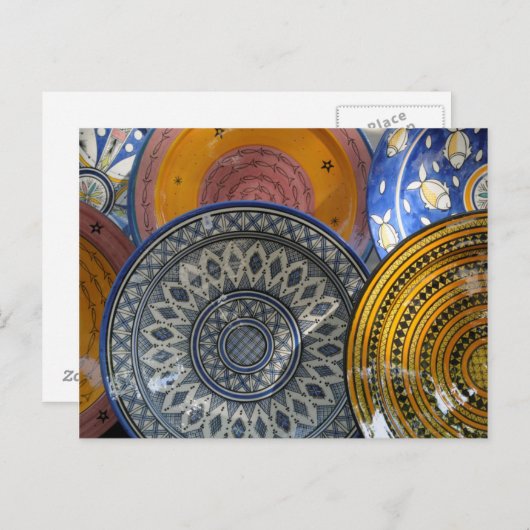 Ceramic Plate Postkarte (Vorne/Hinten)