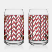 Ceramic Reindeer Soda Glass Dosenglas (Rechts)