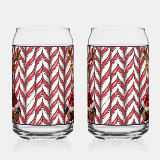 Ceramic Reindeer Soda Glass Dosenglas (Rechts)