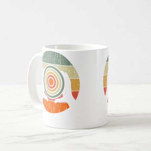 Ceramic Retro Kiln Pottery Kaffeetasse (Vorderseite Links)