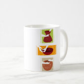 Ceramic Retro Kiln Pottery Lover I Pottery Kaffeetasse (VorderseiteRechts)
