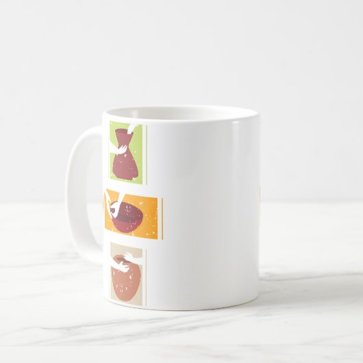 Ceramic Retro Kiln Pottery Lover I Pottery Kaffeetasse (Vorderseite Links)