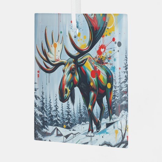 Ceramic Square Ornament Aus Glas (Vorderseite links)