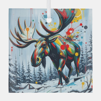 Ceramic Square Ornament Aus Glas