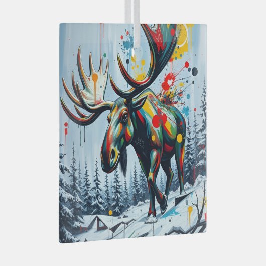 Ceramic Square Ornament Aus Glas (Vorderseite Rechts)