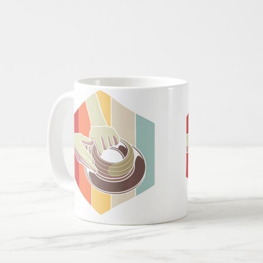 Ceramic Teacher Retro Pottery Kaffeetasse (Vorderseite Links)