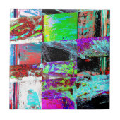 Ceramic Tile – Abstract Grid Fliese (Vorderseite)