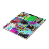 Ceramic Tile – Abstract Grid Fliese (Seite)