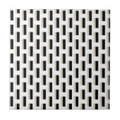 Ceramic Tile Black and White Stripe Fliese (Vorderseite)