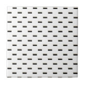 Ceramic Tile Black and White Stripe Fliese (Vorderseite)