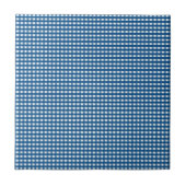 Ceramic Tile  Blue Stripe Square Fliese (Vorderseite)