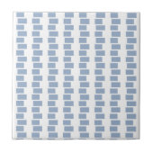Ceramic Tile  Blue Stripe Square Fliese (Vorderseite)