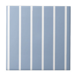 Ceramic Tile Blue & White Stripe  Fliese