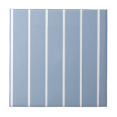 Ceramic Tile Blue & White Stripe Fliese (Vorderseite)
