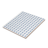 Ceramic Tile Blue & White Stripe Square Fliese (Seite)
