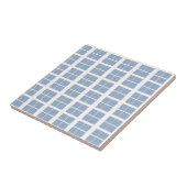 Ceramic Tile Blue & White Stripe Square Fliese (Seite)