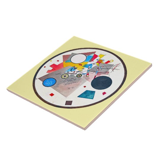 CERAMIC TILE - "Circles in a Circle" - Kandinsky Fliese (Seite)