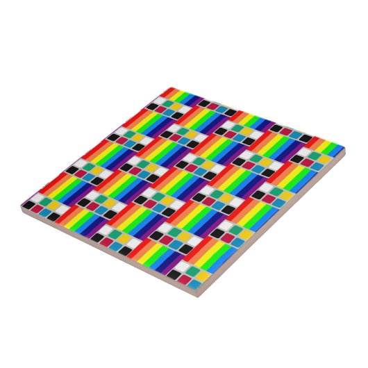 Ceramic Tile Colorful Colors Square  Fliese (Seite)