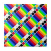 Ceramic Tile Colorful Colors Stripe Fliese (Vorderseite)
