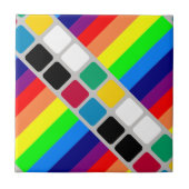 Ceramic Tile Colorful Colors Stripe Fliese (Vorderseite)