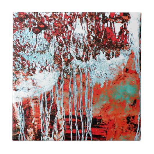 Ceramic Tile – Corrosion Pulse Fliese (Vorderseite)