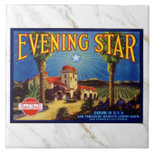 CERAMIC TILE - ''Evening Star'' - Crate Label Fliese (Vorderseite)