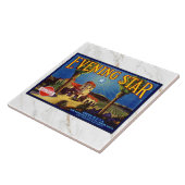 CERAMIC TILE - ''Evening Star'' - Crate Label Fliese (Seite)