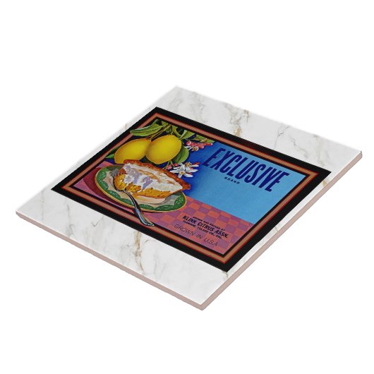 CERAMIC TILE - Exclusive Brand Lemons -Crate Label Fliese (Seite)