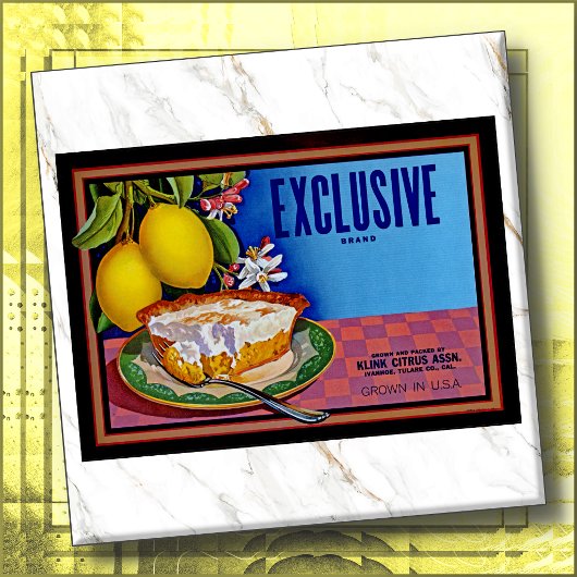 CERAMIC TILE - Exclusive Brand Lemons -Crate Label Fliese