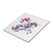Ceramic Tile Floral Unicorn Flowers  Fliese (Seite)