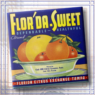 CERAMIC TILE - "Flor'da-Sweet" - Crate label Fliese
