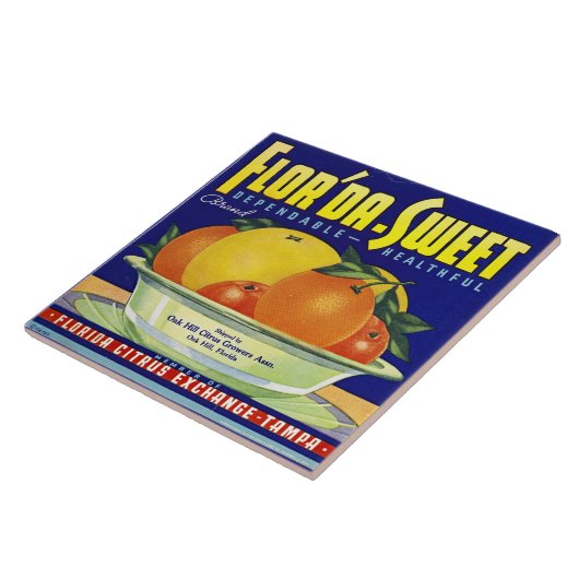 CERAMIC TILE - "Flor'da-Sweet" - Crate label Fliese (Seite)