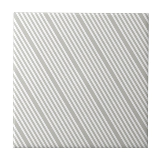 Ceramic Tile Grey & White Stripe Fliese (Vorderseite)