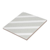 Ceramic Tile Grey & White Stripe Fliese (Seite)