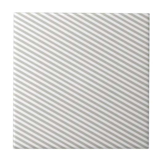 Ceramic Tile Grey & White Stripe Fliese (Vorderseite)