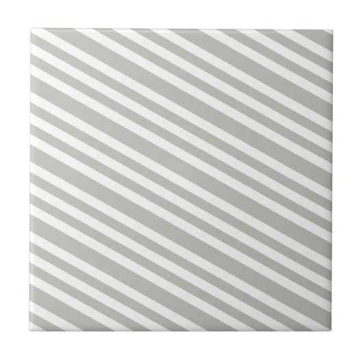 Ceramic Tile Grey & White Stripe Fliese (Vorderseite)