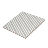 Ceramic Tile Grey & White Stripe Fliese (Seite)