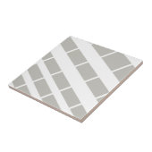 Ceramic Tile Grey & White Stripe Fliese (Seite)