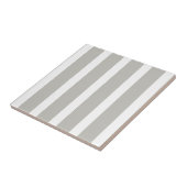 Ceramic Tile Grey & White Stripe Square Fliese (Seite)