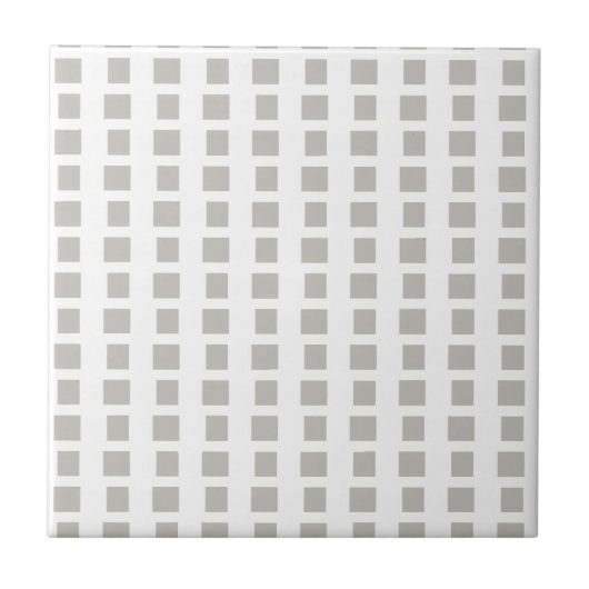 Ceramic Tile Grey & White Stripe Square Fliese (Vorderseite)