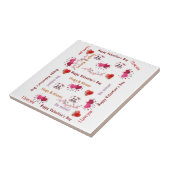 Ceramic Tile Happy Valentine's DayLove Red Hearts  Fliese (Seite)