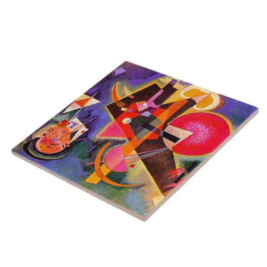 CERAMIC TILE - "In Blue" - Wassily Kandinsky Fliese (Seite)