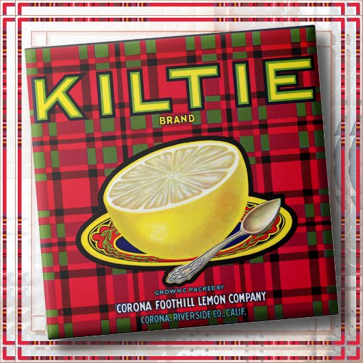CERAMIC TILE - "Kiltie" - Crate label Fliese