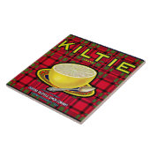 CERAMIC TILE - "Kiltie" - Crate label Fliese (Seite)