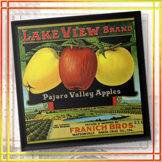 CERAMIC TILE - "Lake View" - Crate label Fliese