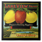 CERAMIC TILE - "Lake View" - Crate label Fliese (Vorderseite)
