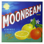 CERAMIC TILE - "Moonbeam Produce" - Crate Label  Fliese (Vorderseite)